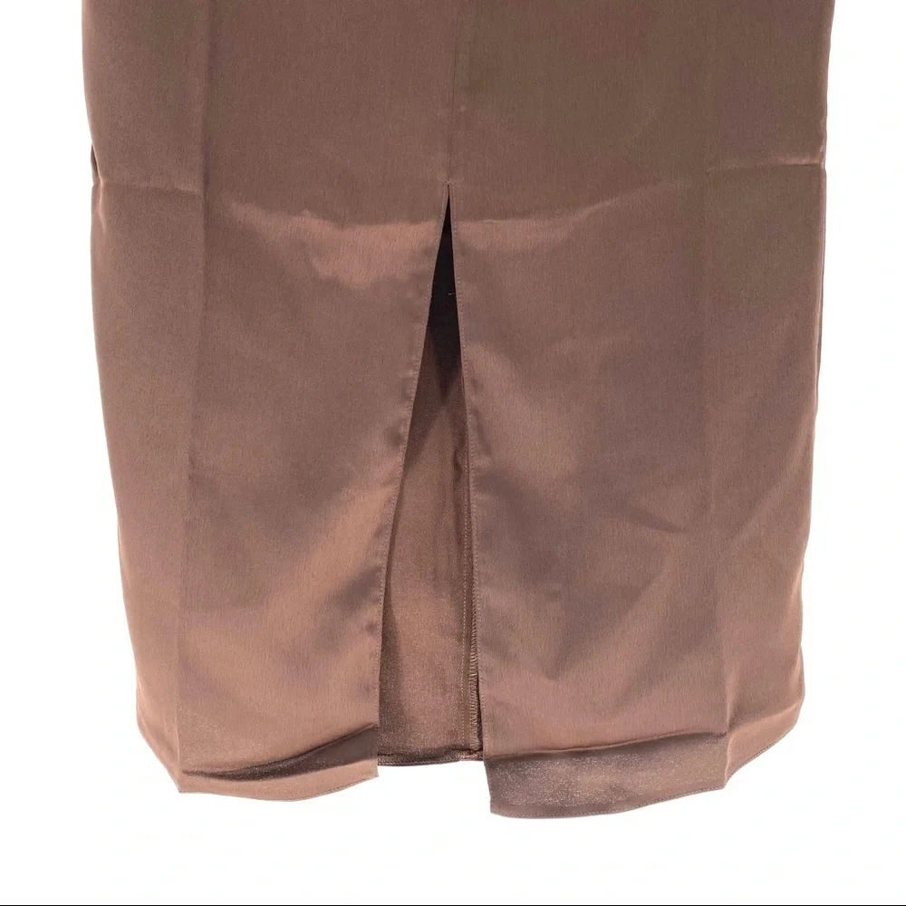 Asos Design Satin Midi Skirt w/ Ruched Detail - 8